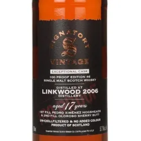Linkwood 17 Year Old 2006 Exceptional Cask - 100 Proof Edition #6 (Signatory)