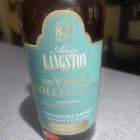 Alvin Langston Straight Rye Whiskey The Vault Collection "Bourbon at Tiffanys"