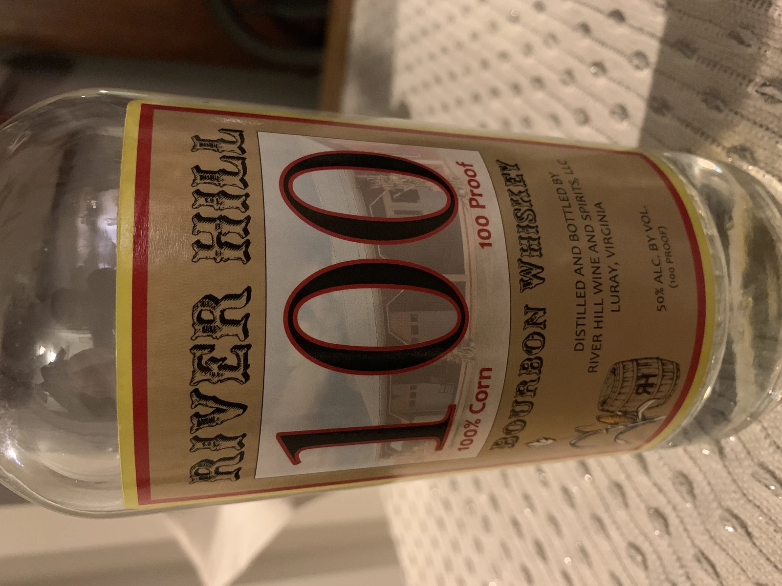 River Hill 100 Bourbon Whiskey