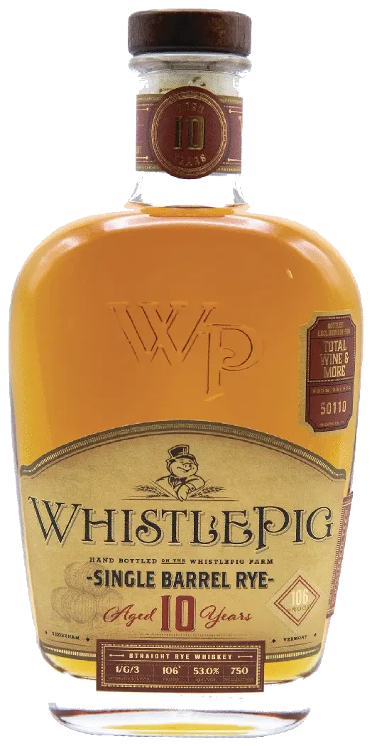 WhistlePig Single Barrel Rye 10yr Barrel#47843