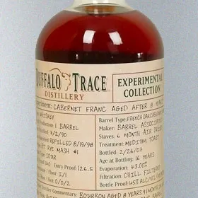 Buffalo Trace Experimental Collection Cabernet Franc Aged After 8 Years