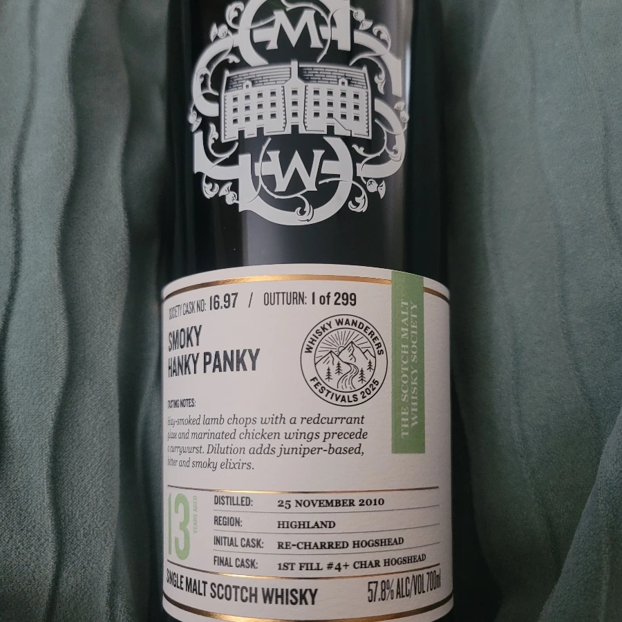 SMWS Smoky Hanky Panky 16.97