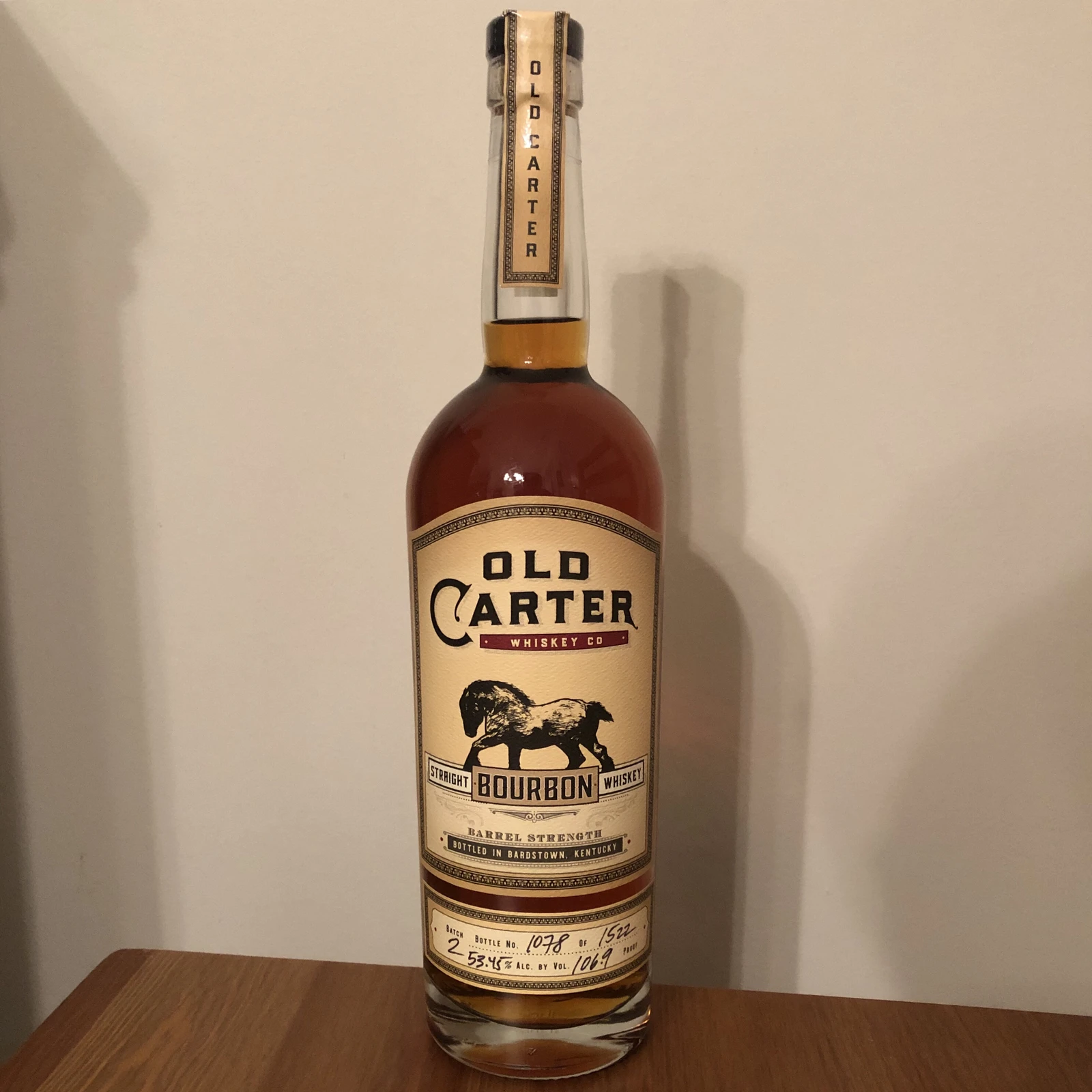 Old Carter Straight Bourbon Batch 2 (2019 Release)