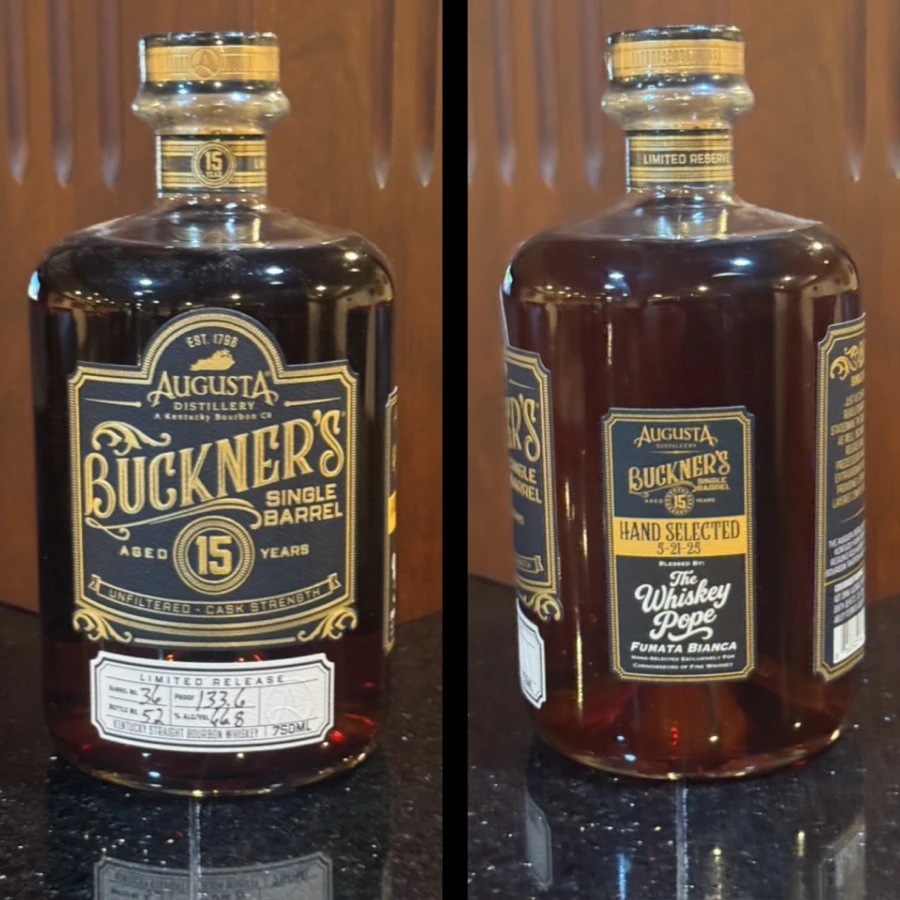 Buckner's 15 Year Single Barrel No. 36 (The Whiskey Pope - Fumata Bianca)