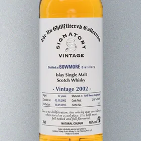 Bowmore 2002 12 Year Un-Chillfiltered Collection (Signatory)