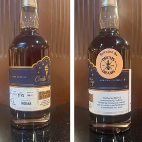Circle City Straight Rye Finished with Toasted Honey Oak Staves (Drums and Drams SIB-1)