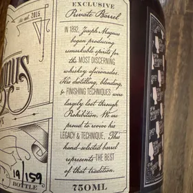 Joseph Magnus Straight Bourbon Whiskey - DFWWC pick 19 of 159