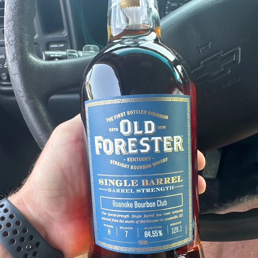 Old Forester Single Barrel Barrel Strength Bourbon- Roanoke Bourbon Club