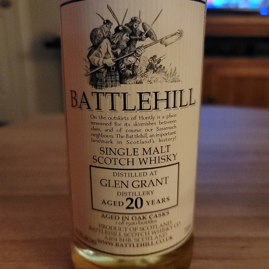 Battlehill Single Malt Glen Grant 20 Year