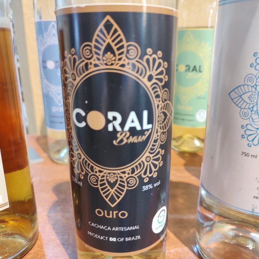 CACHAÇA CORAL BRASIL OURO