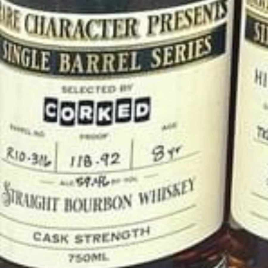 Rare Character Single Barrel Straight Bourbon (RIO-316 Corked)