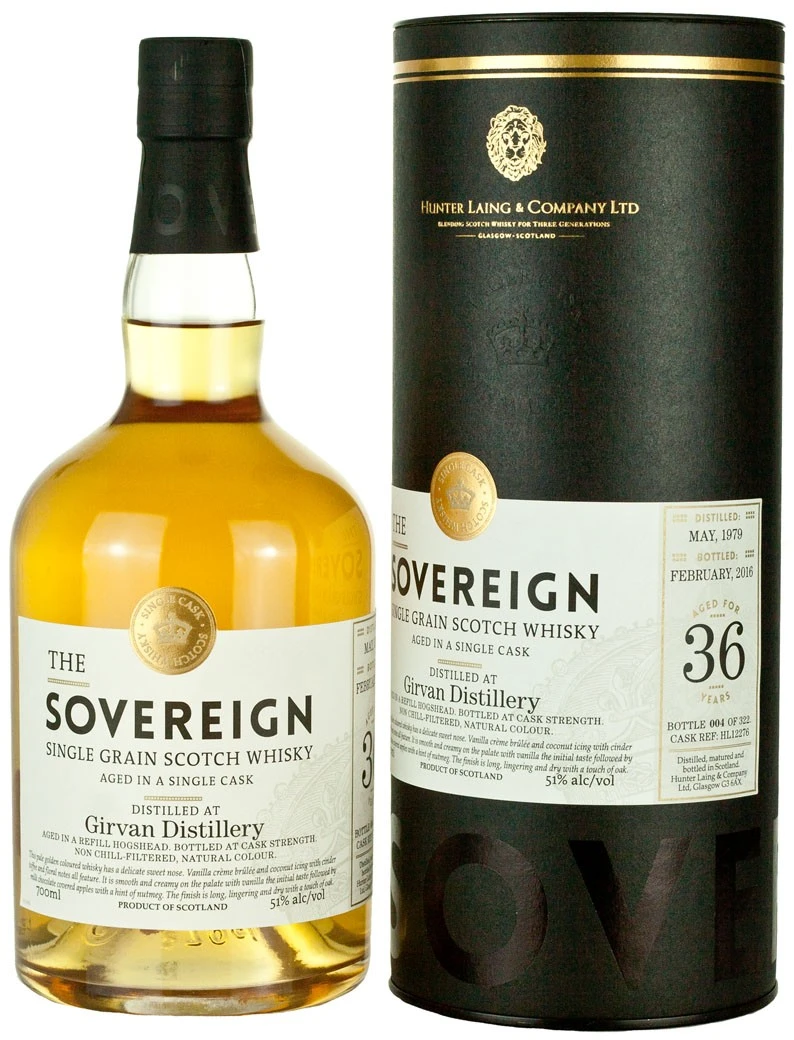 Girvan 1979 36 Year Old The Sovereign (Hunter Laing)