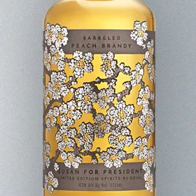 Koval Susan for President Barreled Peach Brandy
