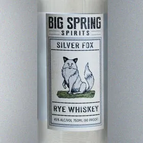 Big Spring Spirits Silver Fox Rye Whiskey