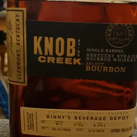 Knob Creek Single Barrel Select Bourbon W-L F-05 R-031 (Binny's Beverage Depot)