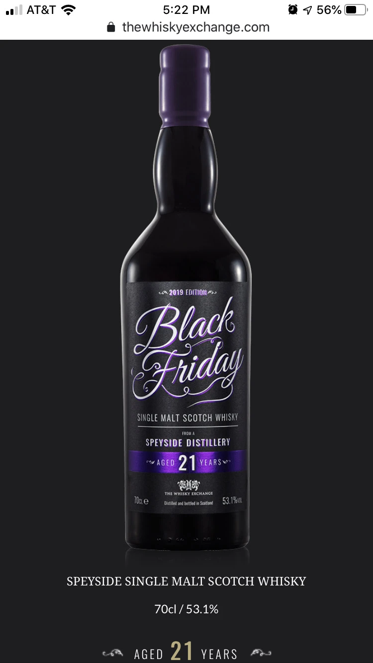 Glenburgie TWE Black Friday 21 yr