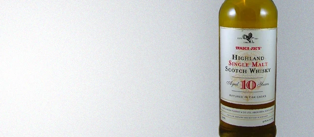 Trader Joe's 10 Year Highland Single Malt Scotch Whisky