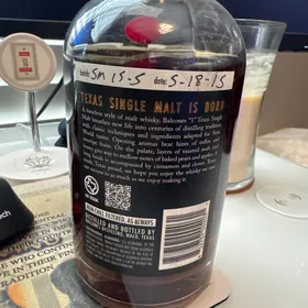 Balcones Texas, single malt whisky SM15-5. 5/18/15
