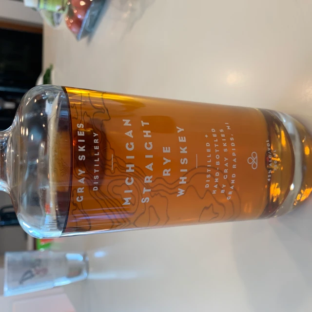 Gray Skies Michigan Straight Rye Whiskey
