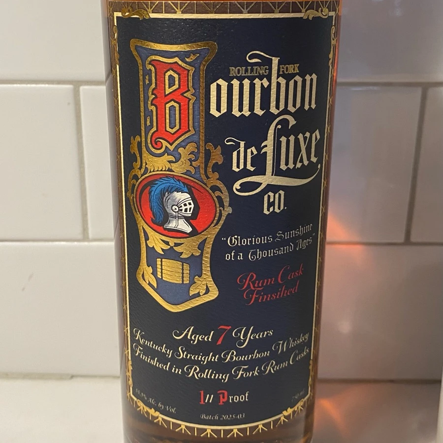 Rolling Fork Bourbon Deluxe Co. - 
Kentucky Straight Bourbon Whiskey Finished in Rum Casks