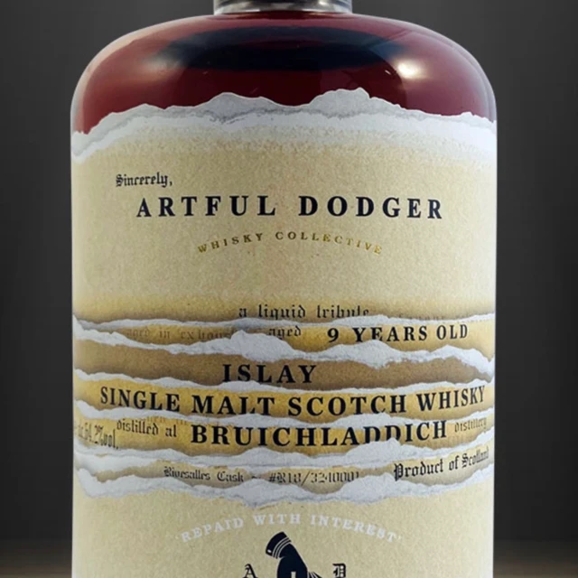 Artful Dodge, Bruichladdich 9 Years Old, Aged in Rivesaltes Casks