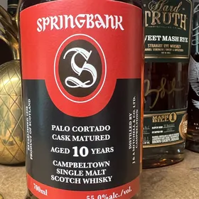 Springbank 10 year PALO CORTADO CASK MATURED