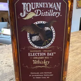 Journeyman Distillery Election Day straight rye whiskey