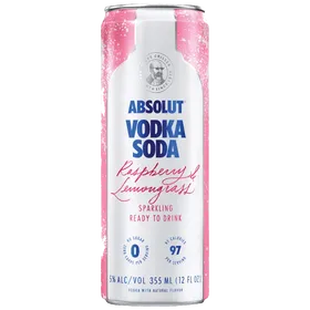 Absolut Vodka Soda Raspberry & Lemongrass