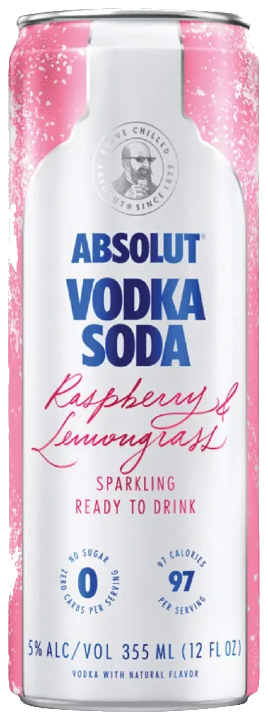 Absolut Vodka Soda Raspberry & Lemongrass