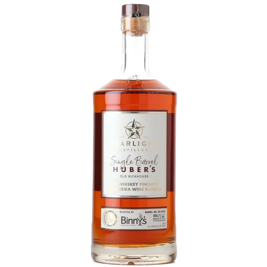 Starlight Rye Whiskey Finished In Maderia Wine Barrels - Selected By Binny's