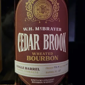 W. H. McBrayer Cedar Brook Wheated - Single Barrel No. 51