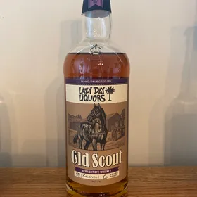 Old Scout straight rye whiskey 6 year