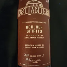 Boulder Spirits Peated Colorado Single Malt 2022 Single Cask #12 (Lost Lantern)