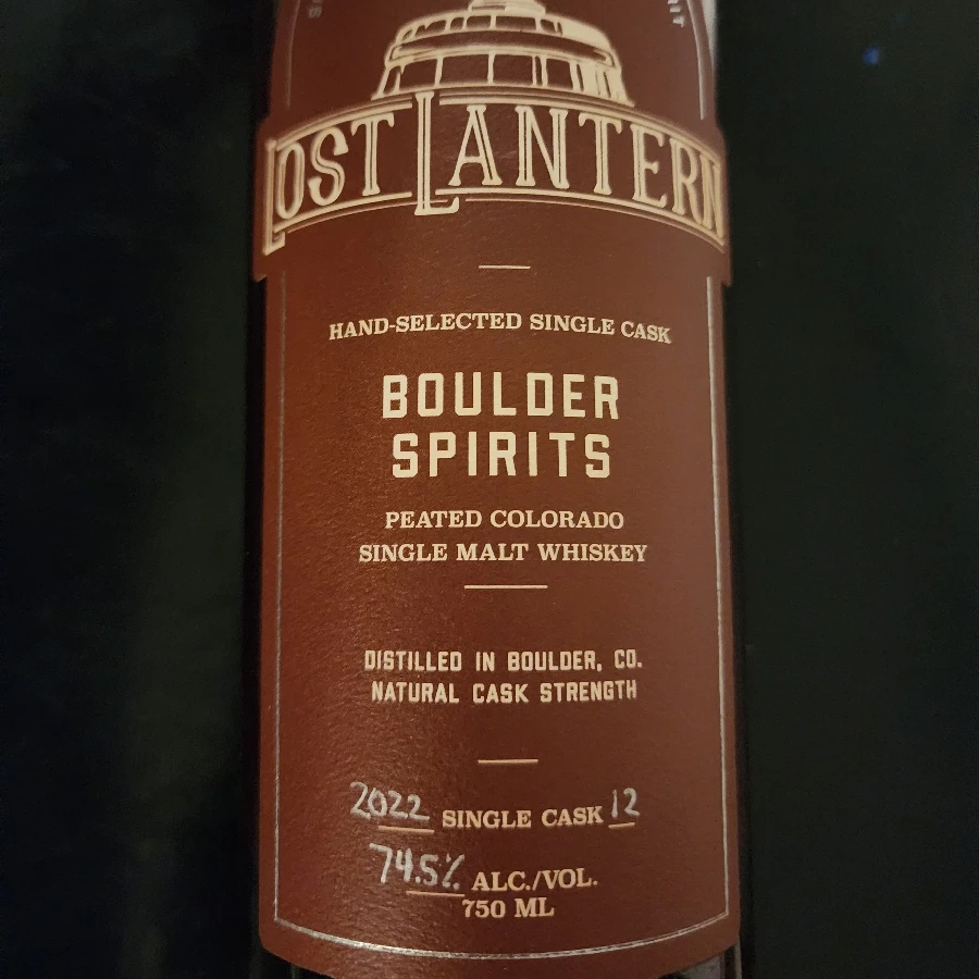 Boulder Spirits Peated Colorado Single Malt 2022 Single Cask #12 (Lost Lantern)