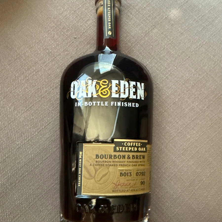 Oak & Eden In-Bottle Finished Coffee Steeped Oak