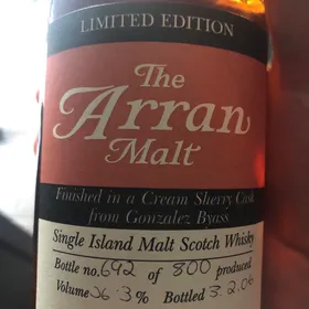 The Arran Malt Finished in a Cream Sherry Cask