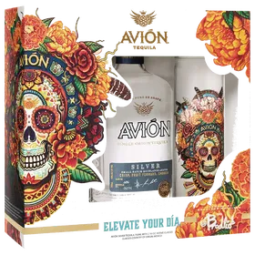 Avion Silver Tequila With 2 Glasses Gift