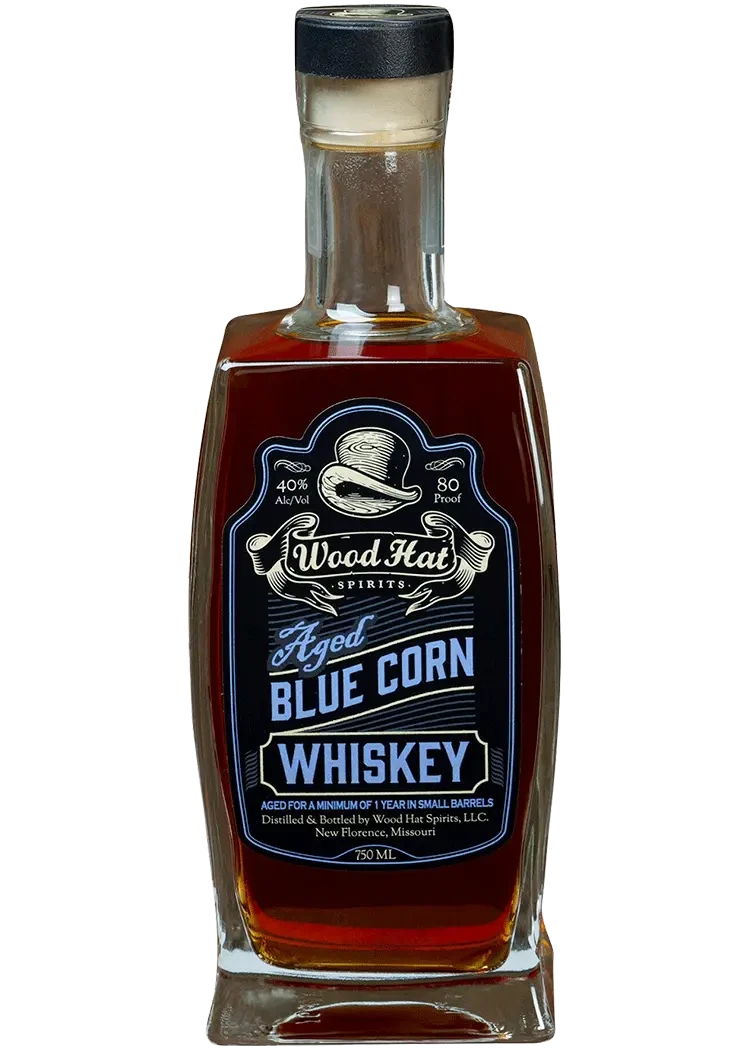 Wood Hat Aged Blue Corn Whiskey