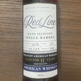 Red Line Single Barrel Straight American Whiskey - Aged 11 Years - Barrel 344