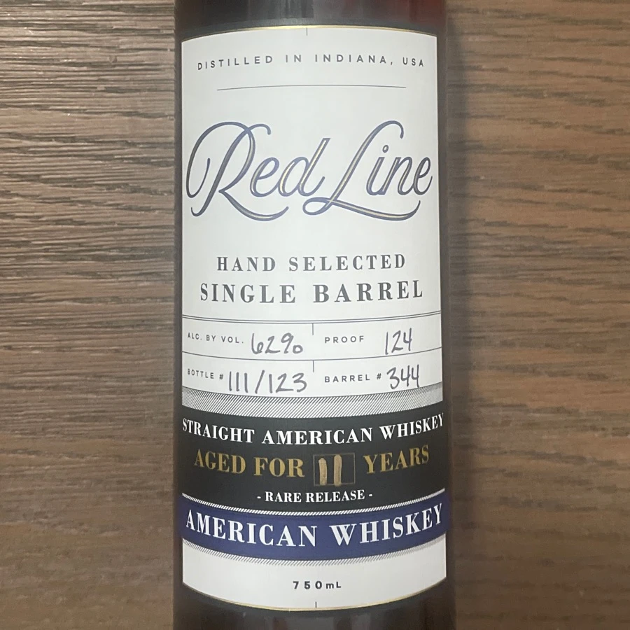 Red Line Single Barrel Straight American Whiskey - Aged 11 Years - Barrel 344