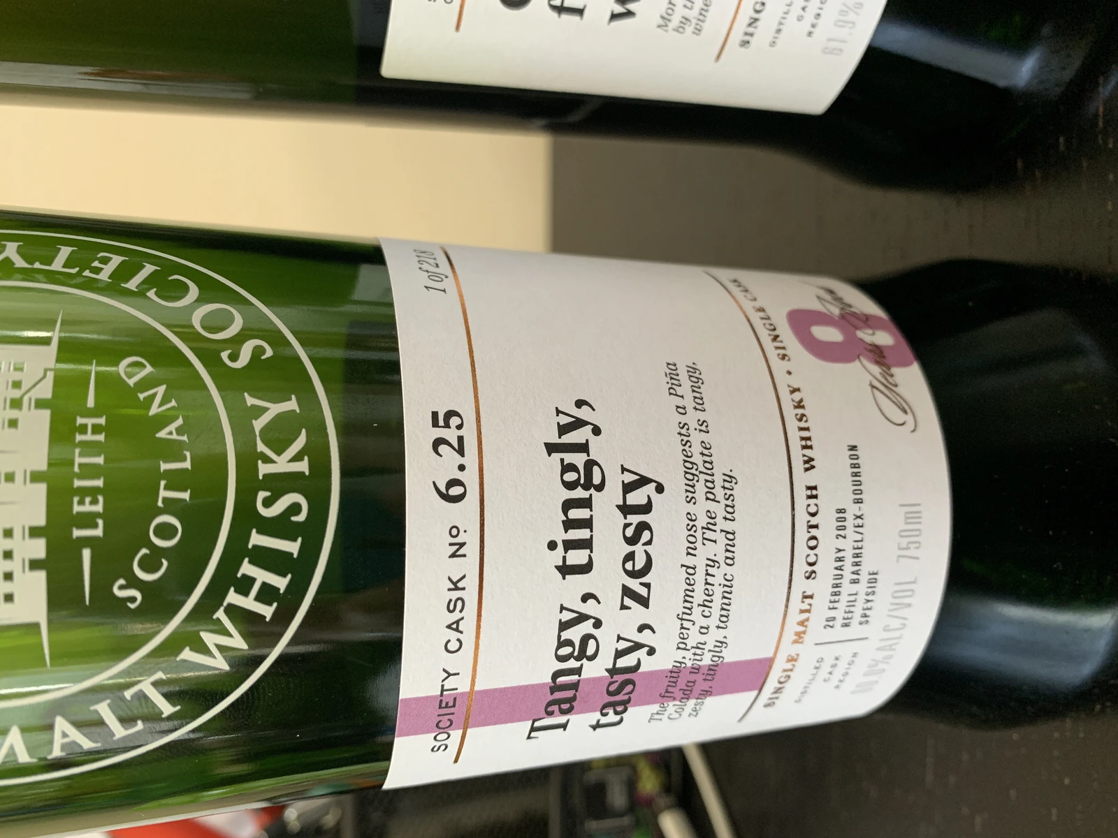 Tangy, tingly, tasty, zesty 6.25 (SMWS)