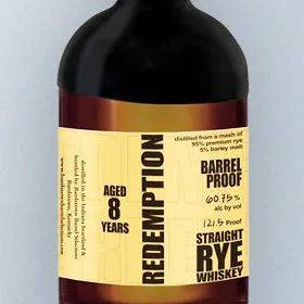 Redemption Barrel Proof 8 Year Straight Rye