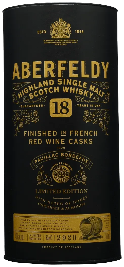 Aberfeldy 18 Year Limited Edition Single Malt Scotch Whisky