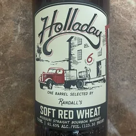 Holladay 6 Year Soft Red Wheat Missouri Straight Bourbon Whiskey - One Barrel Selected by Randalls