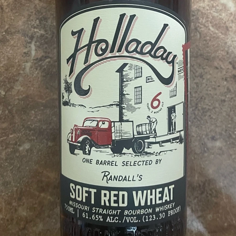 Holladay 6 Year Soft Red Wheat Missouri Straight Bourbon Whiskey - One Barrel Selected by Randalls