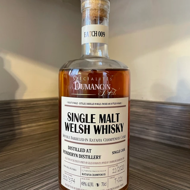 Dumangin Single Malt Welsh Whisky (Batch #009) Penderyn