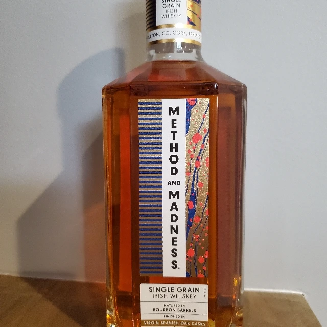 Method And Madness Single Grain Matured In Bourbon Barrels