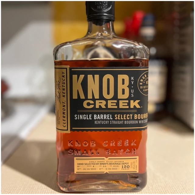 Knob Creek Single Barrel Select W-K F-04 R-038 (Binny's Beverage Depot)