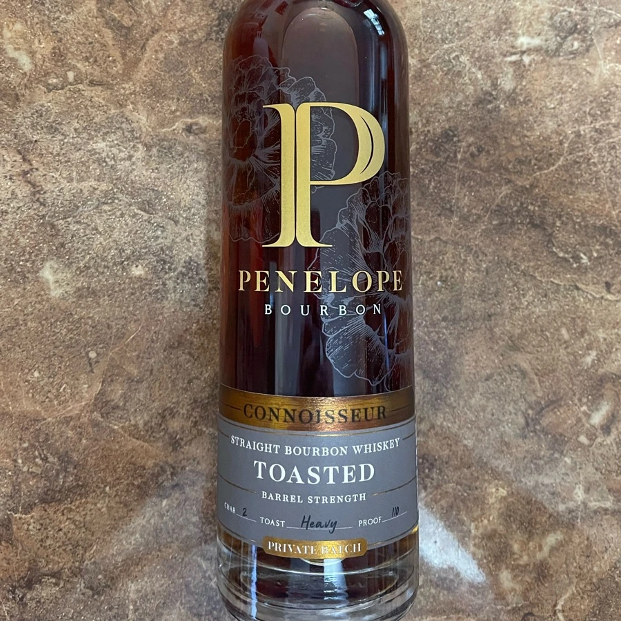 Penelope  Connoisseur Toasted Barrel Strength Straight Bourbon Whiskey