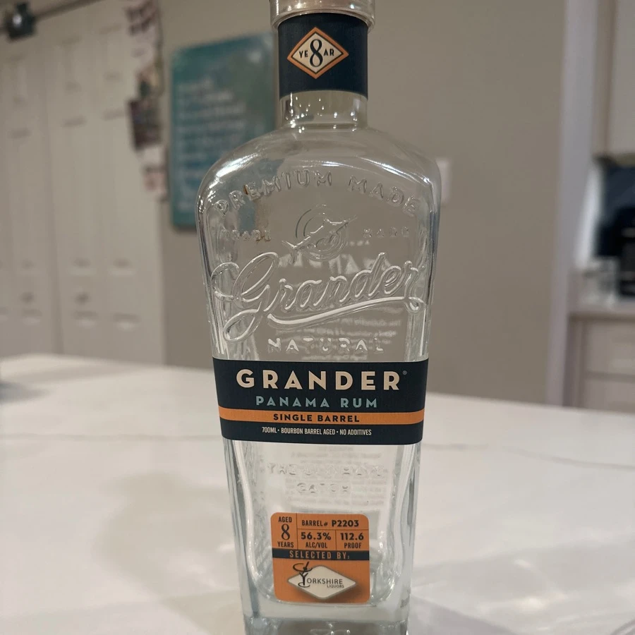 Grander Panama Rum Single Barrel Bourbon Barrel Aged store pick (Yorkshire Liquors)